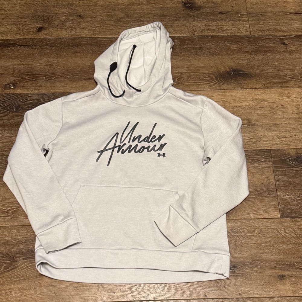 Under armour gray hoodie large
